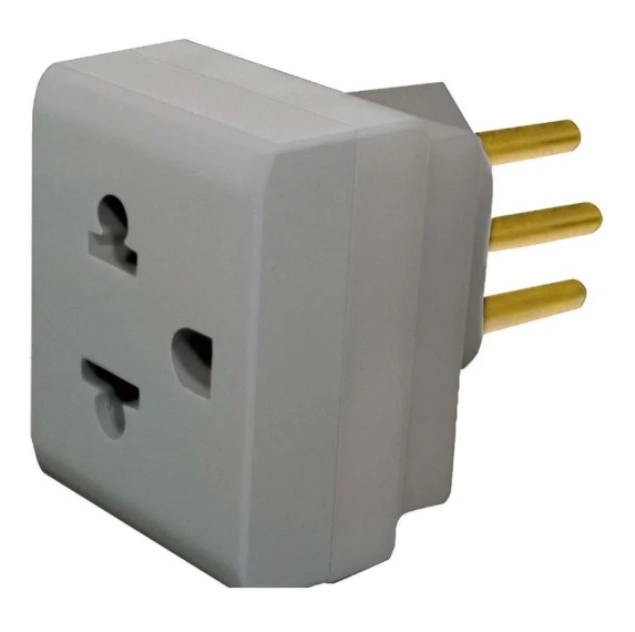 Plug Adaptador 2P+T 10A Para Antigo Pial