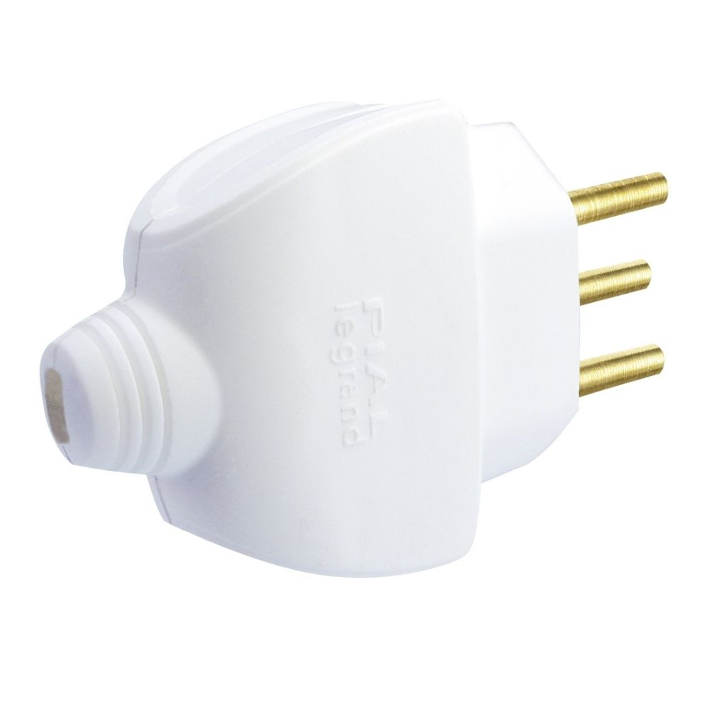 Plug Monobloco 2P T 10A Branco Pial