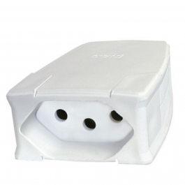 Plug Fêmea Prol 2P+T 20A  Branco Pial