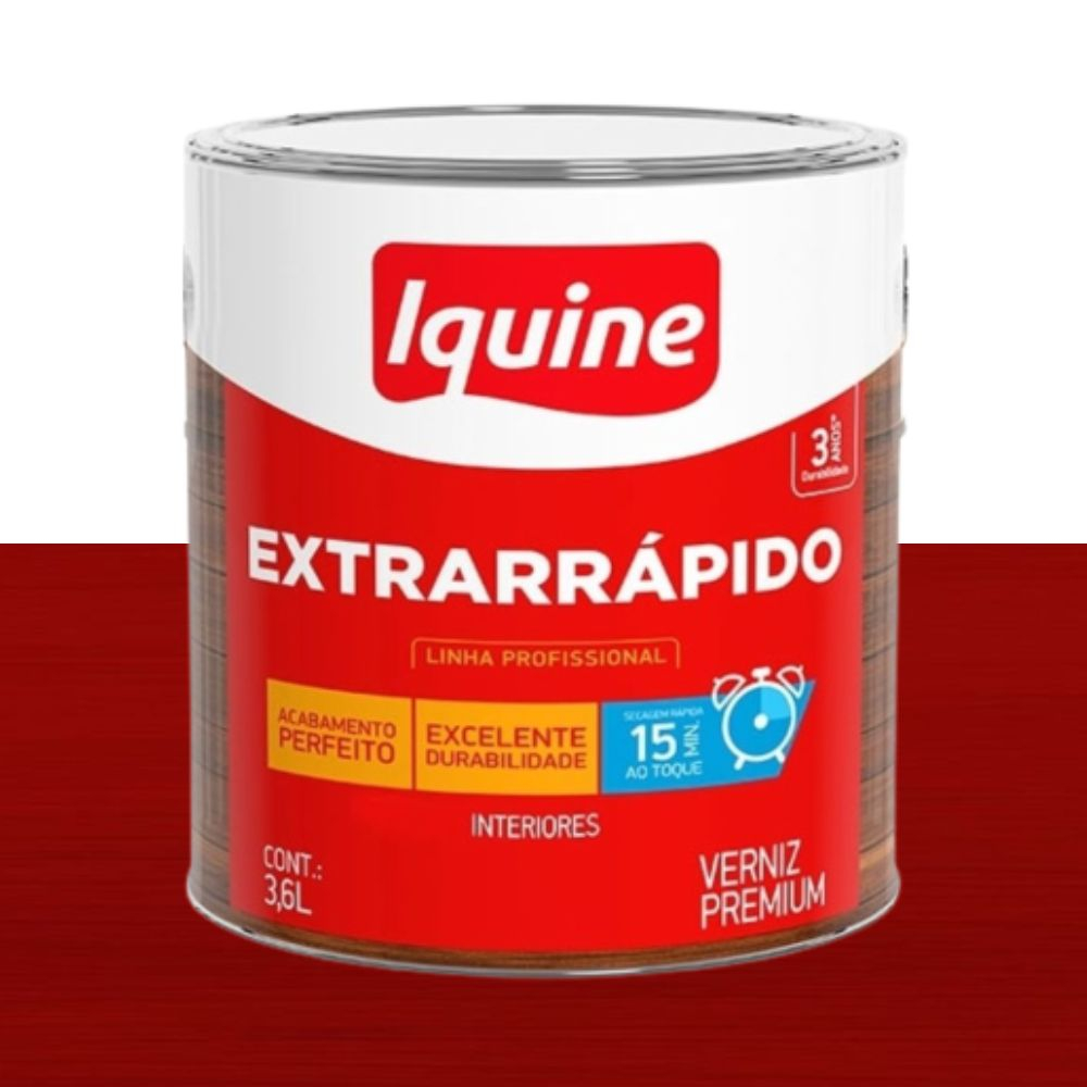 VERNIZ EXTRARRÁPIDO CEDRO 0.9L IQUINE