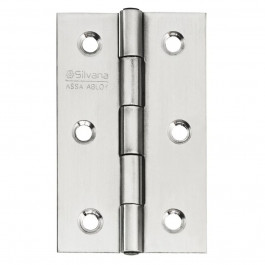 Dobradiça Inox Escovado 883X2 Com 2 Unidades Silvana