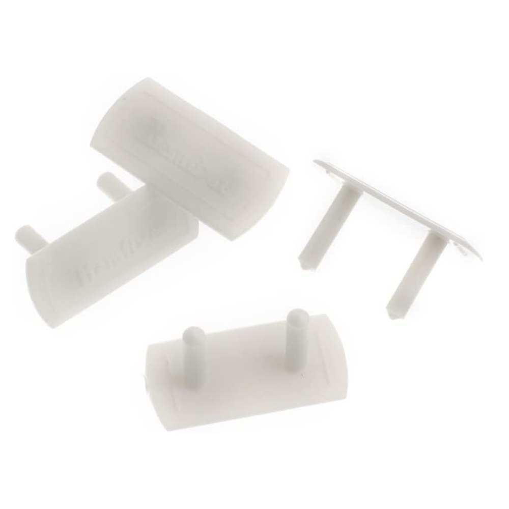Tapa-Tomada Padrão Antigo Branco Com 4 Unidades Bemfixa