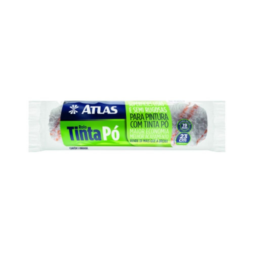 Rolo At324/19 23Cm Para Pintura Com Tinta Pó Atlas