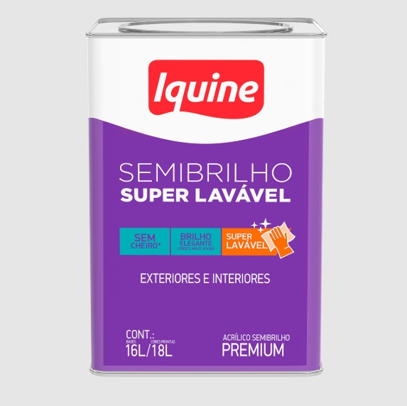 Tinta Premium Semi Brilho Base C 16L Delacryl Iquine 