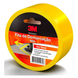 Fita Para Demarcação De Solo Amarela 469 50Mm X 30M 3M