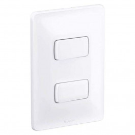 Interruptor Zeffia 2 Simples Branco Pial