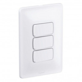 Interruptor Zeffia 3 Simples Branco Pial