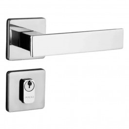 Fechadura Zm Roseta Quadrada Externa 701-80E Cromada Pado