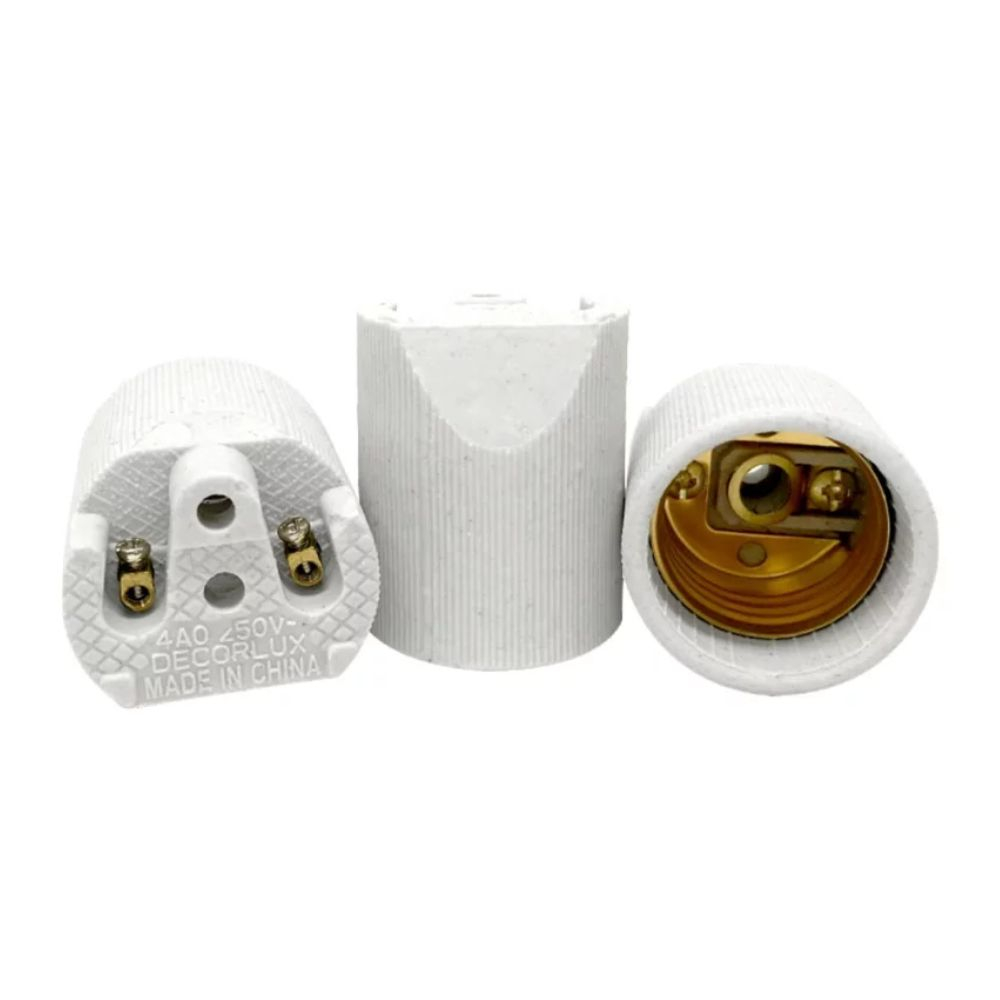 Bocal Em Porcelana E27 Decorlux