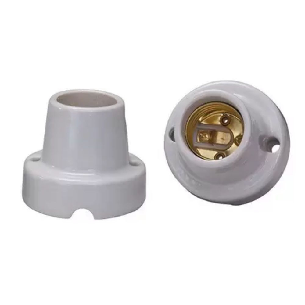 Bocal Plafon Em Porcelana E27 4A 250V Decorlux