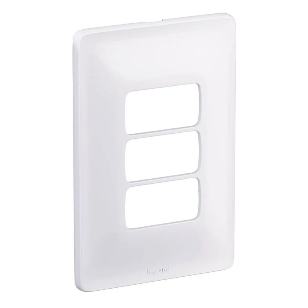 Placa Zeffia 4X2 Sup 3 Postos Branca Pial