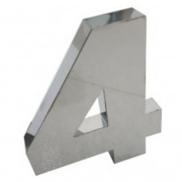 Número União Inox 15Cm Número 4
