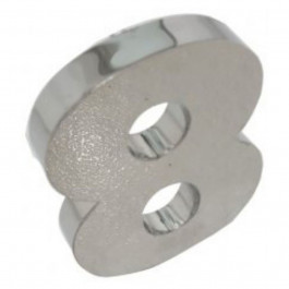 Número 15Cm Número 8 União Inox