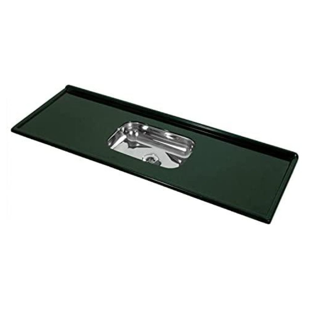 Pia Para Balcão  Inox Marmore  120X54Cm Verde  Decoralita 