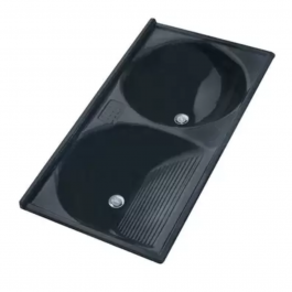 Tanque Mármore Sintético Duplo 112X53Cm Verde Roma T102Vr Decoralita