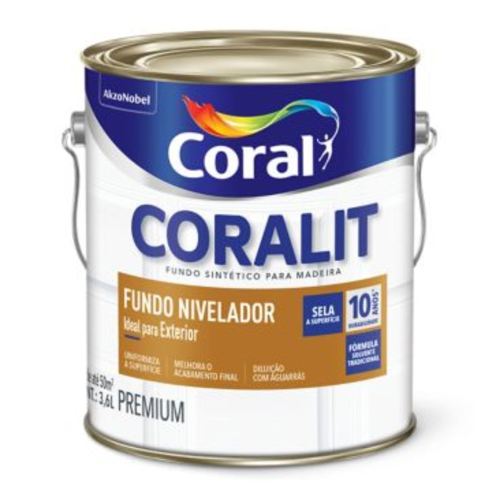 Fundo Sintético Nivelador Branco 3,6L Coral