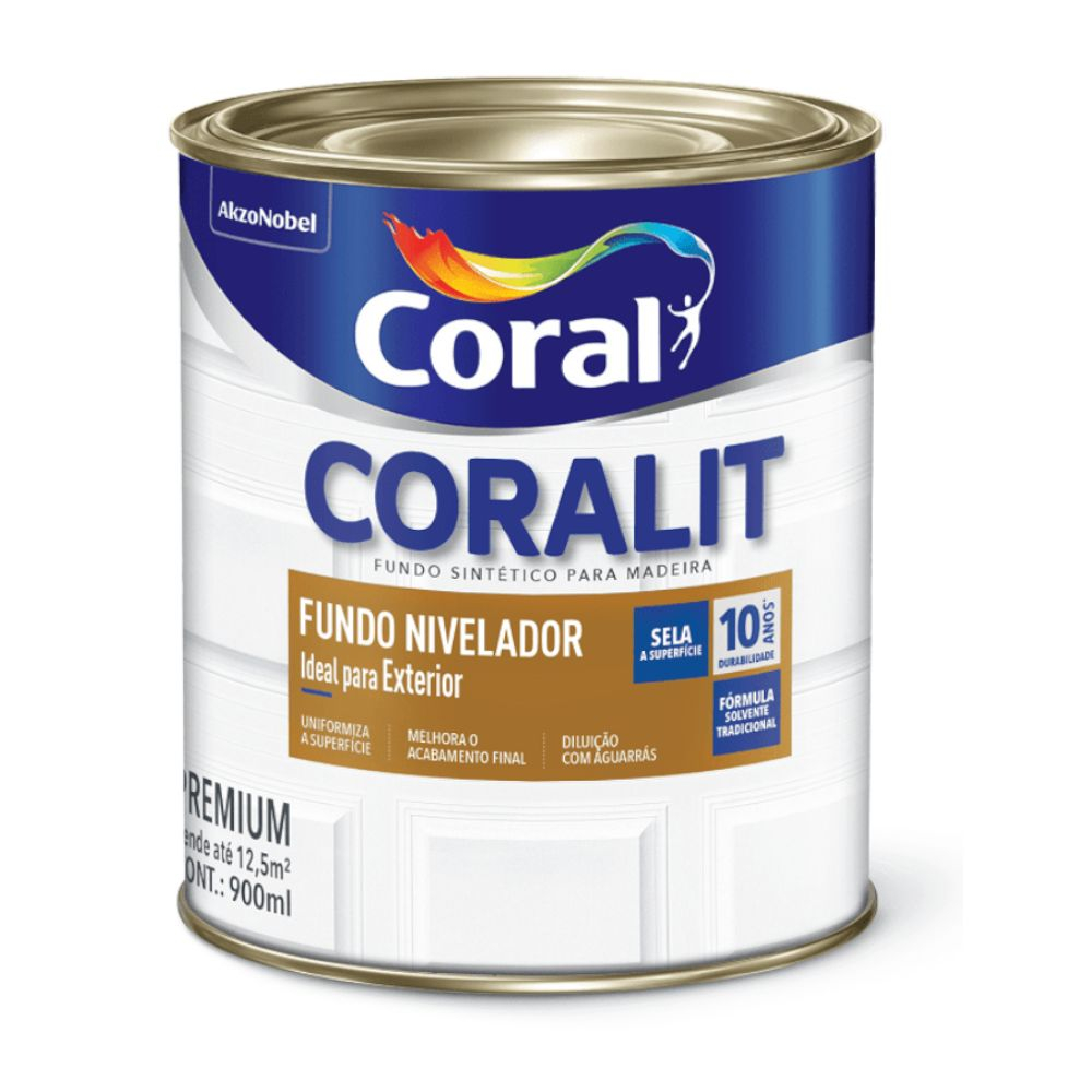 Fundo Sintético Nivelador Branco 900Ml Coral
