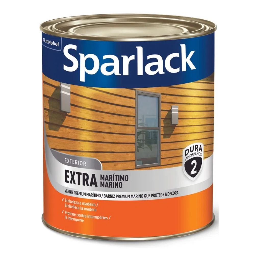 Verniz Extra Marítima Brilhante Natural 0.9L Coral Sparlack