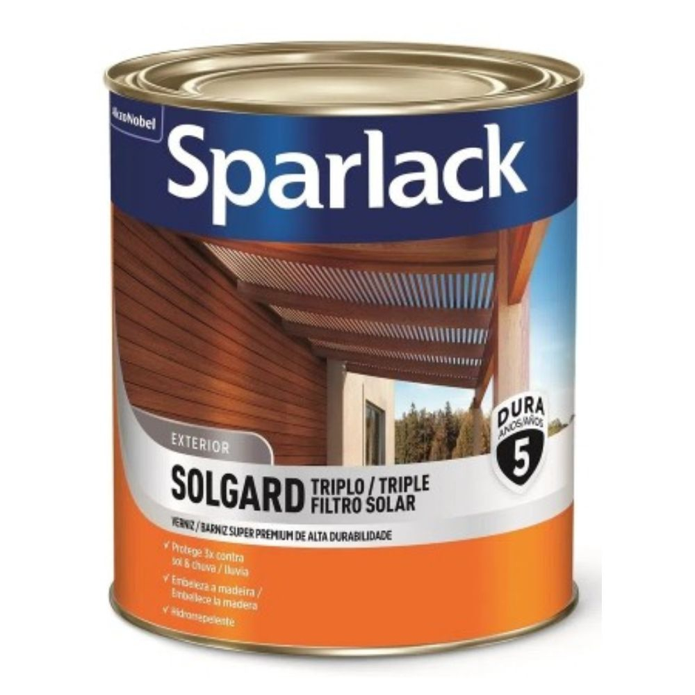 Verniz Coral Triplo Filtro Solar Acetinado Natural 900Ml Sparlack