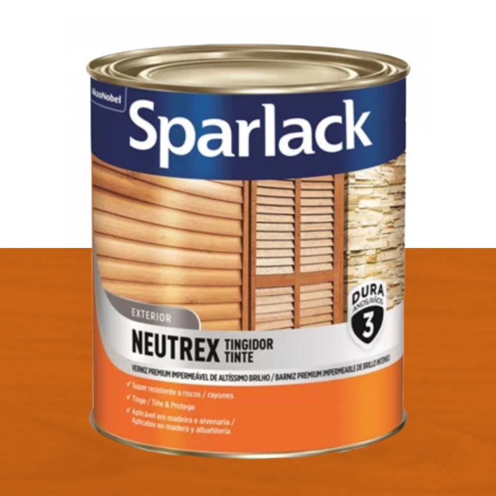 Verniz Neutrex Tingidor Castanho Avermelha 0.9L Coral Sparlack
