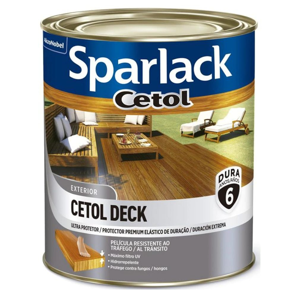 Verniz Cetol Deck Brilho Natural 0.9L Coral Sparlack