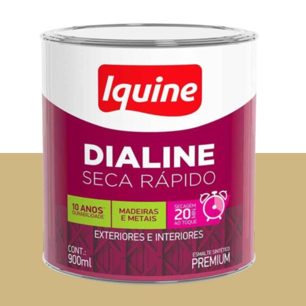 Esmalte Dialine Seca Rápido Alto Brilho Creme 0.9L Iquine