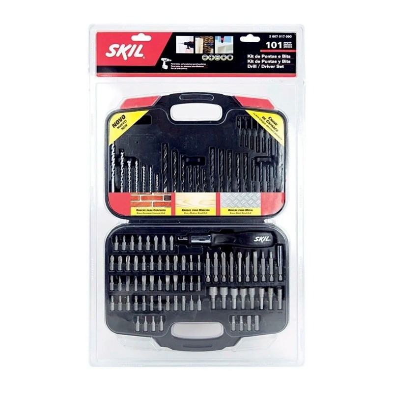 Kit Bits E Brocas 101 Peças Skil 