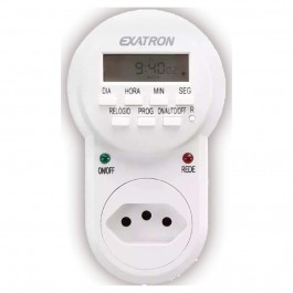 Temporizador Digital Automático Bivolt Branco Exatron