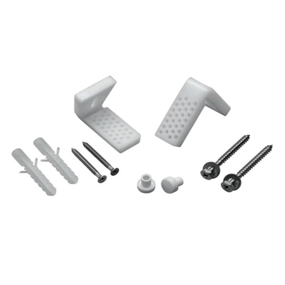 Conjunto Fixação Suporte Em L Branco Roca