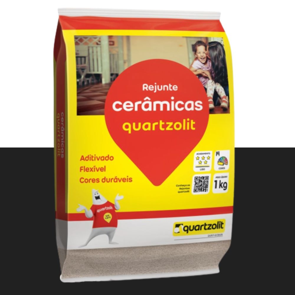 Rejunte Flex Preto Grafite 1Kg Quartzolit