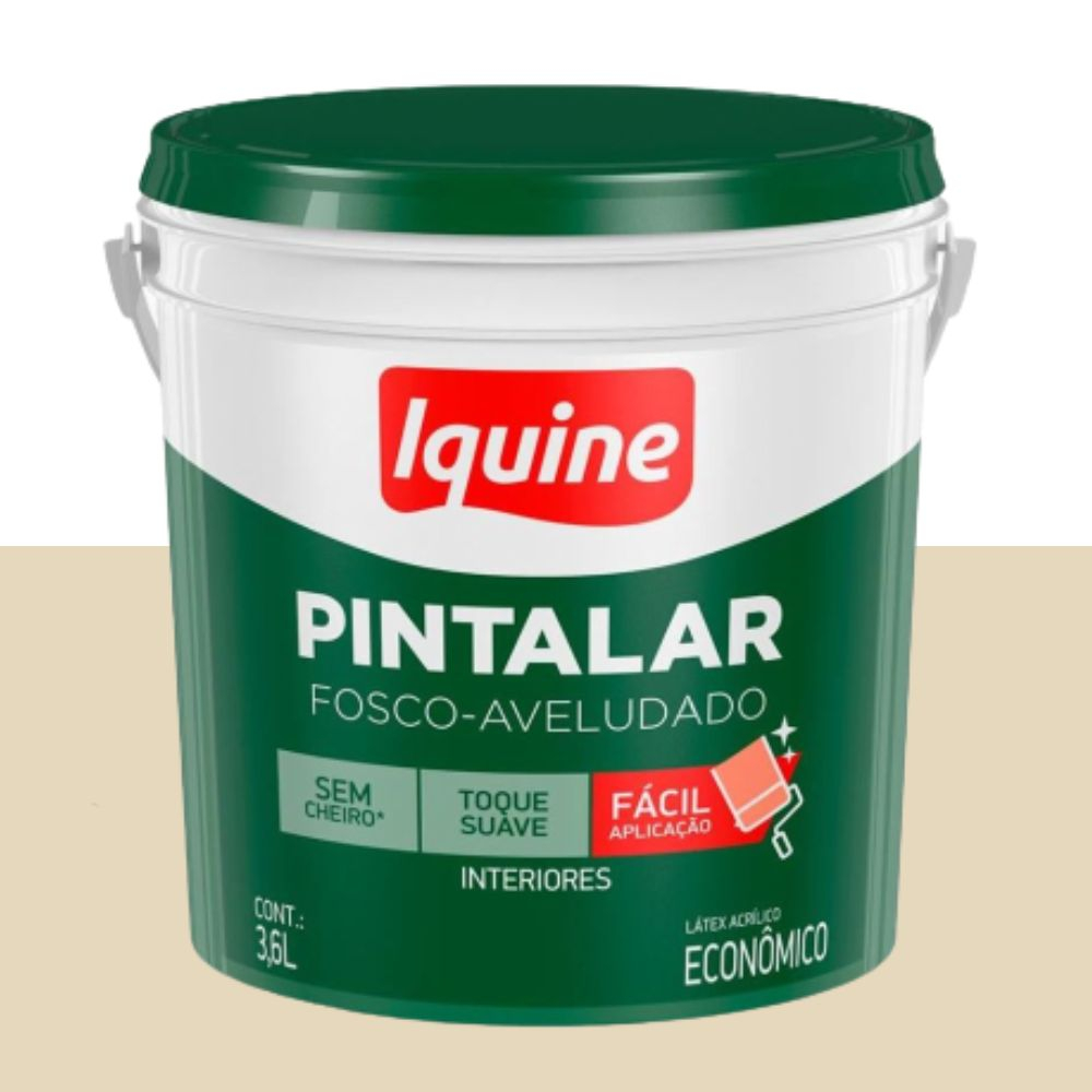 Tinta Pintalar Fosco Palha 3.6L Iquine