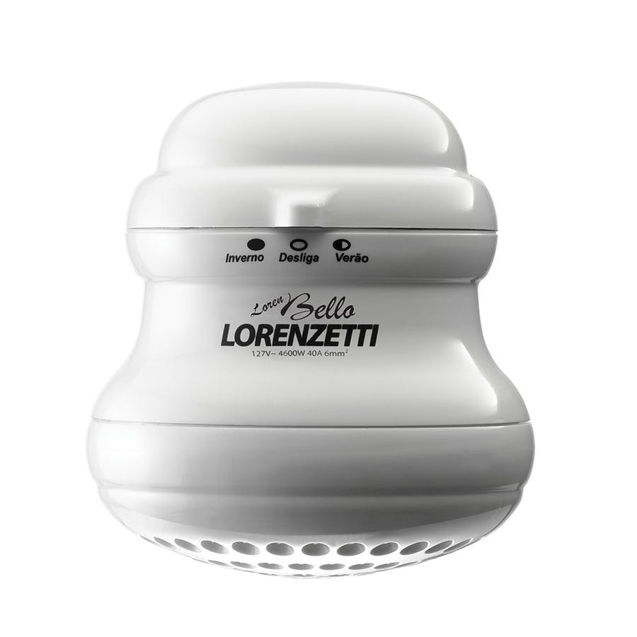 Ducha Branca Bello Ultra Com Haste 4600W Lorenzetti 