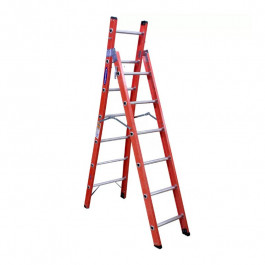 Escada Fibra Tesoura Simples 2.13/3.85Mt Cogumelo