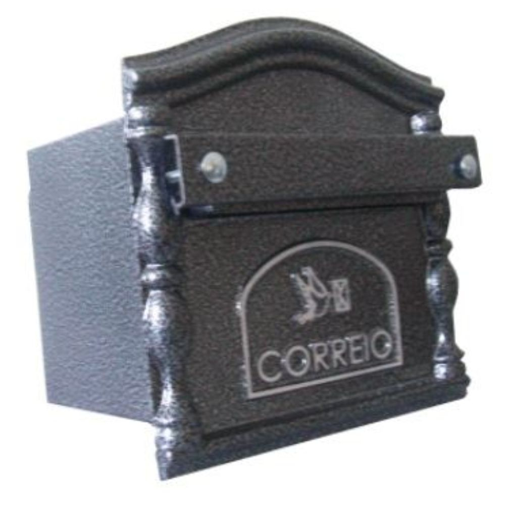 Caixa De Correio Decora Gradil Eco Preta Pint Art
