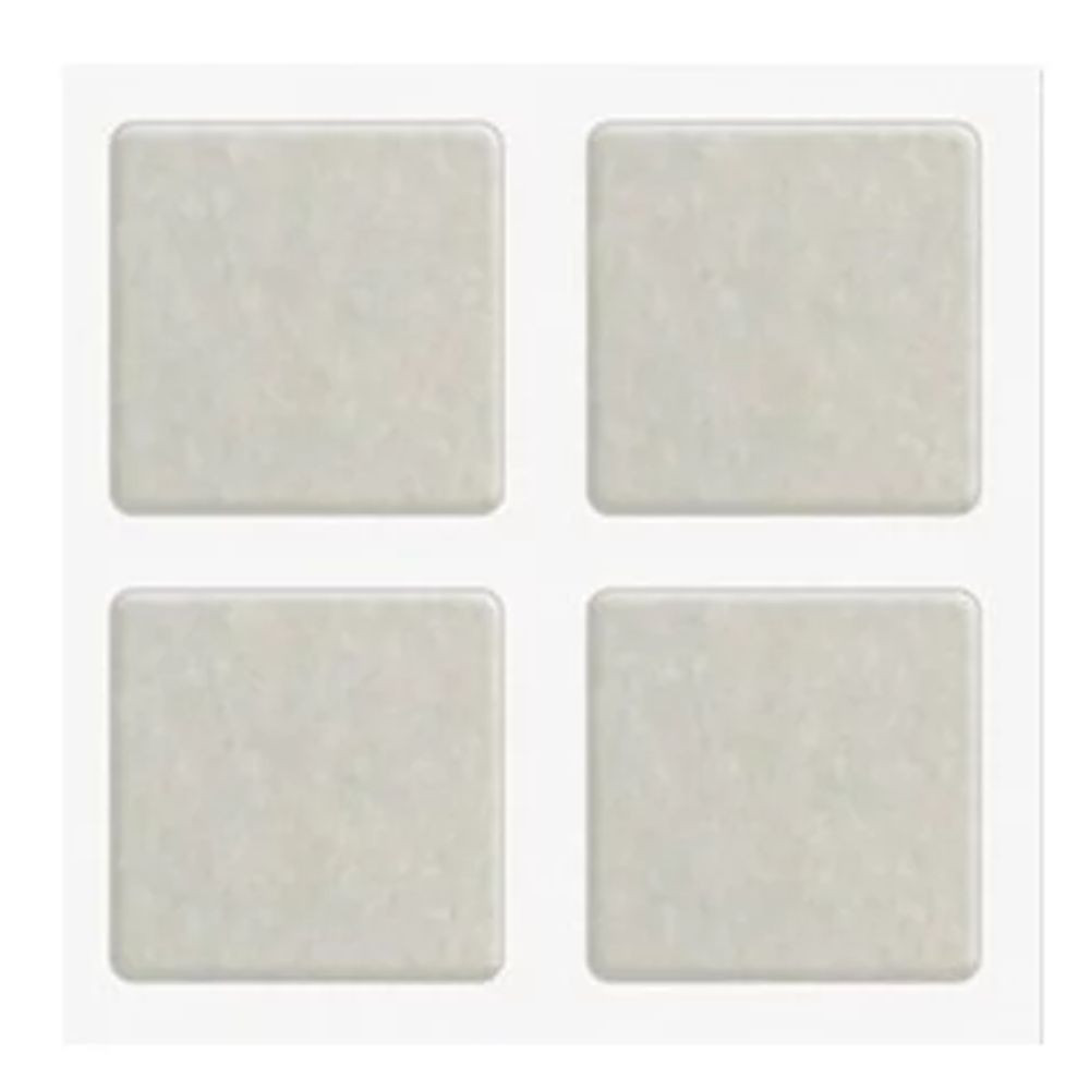 Feltro Adesivado Redondo 25Mm Creme Bemfixa