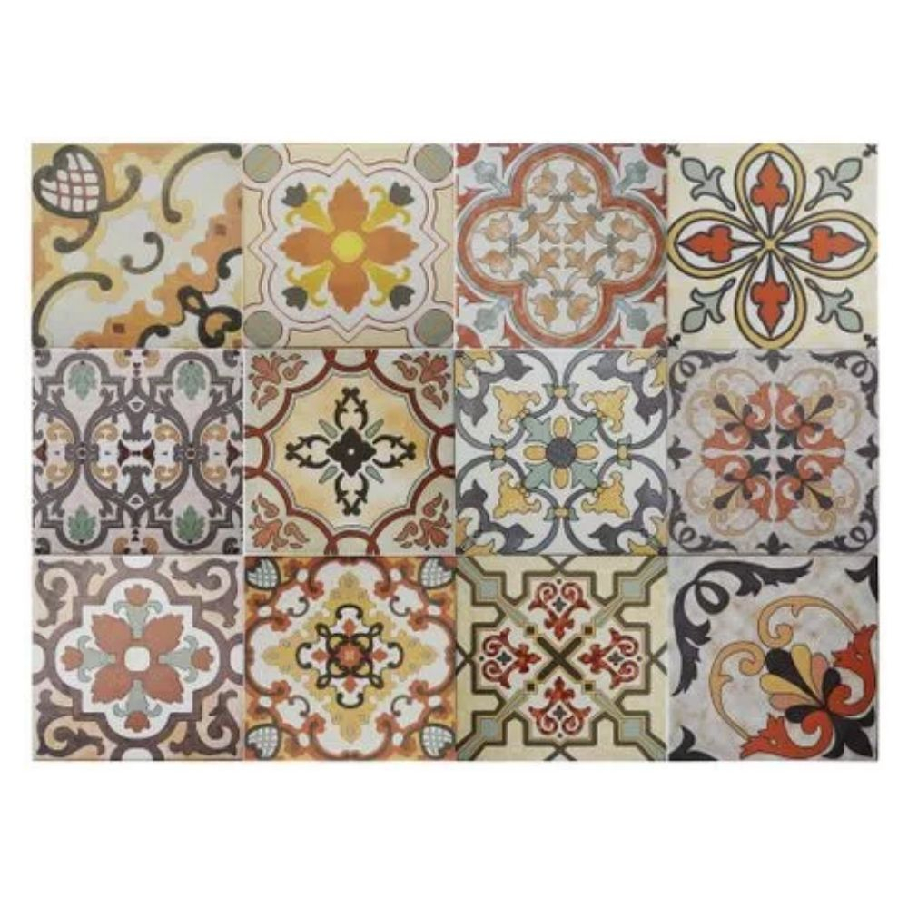 Ceramica 20X20 Hidraulic Kit C/12 Peças Gabriella
