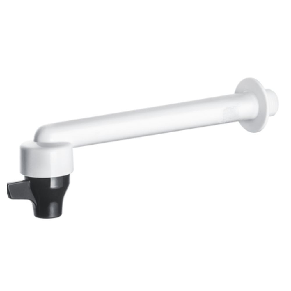 Torneira De Cozinha 18Cm Plástico 1/2 Alavanca Branca Herc