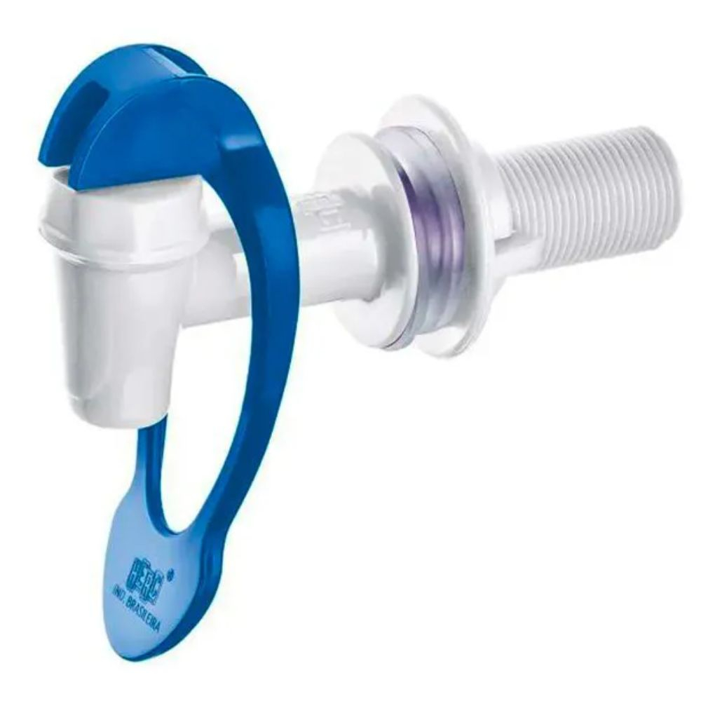 Torneira Filtro Automática Com Acionamento Inferior Branco E Azul Herc