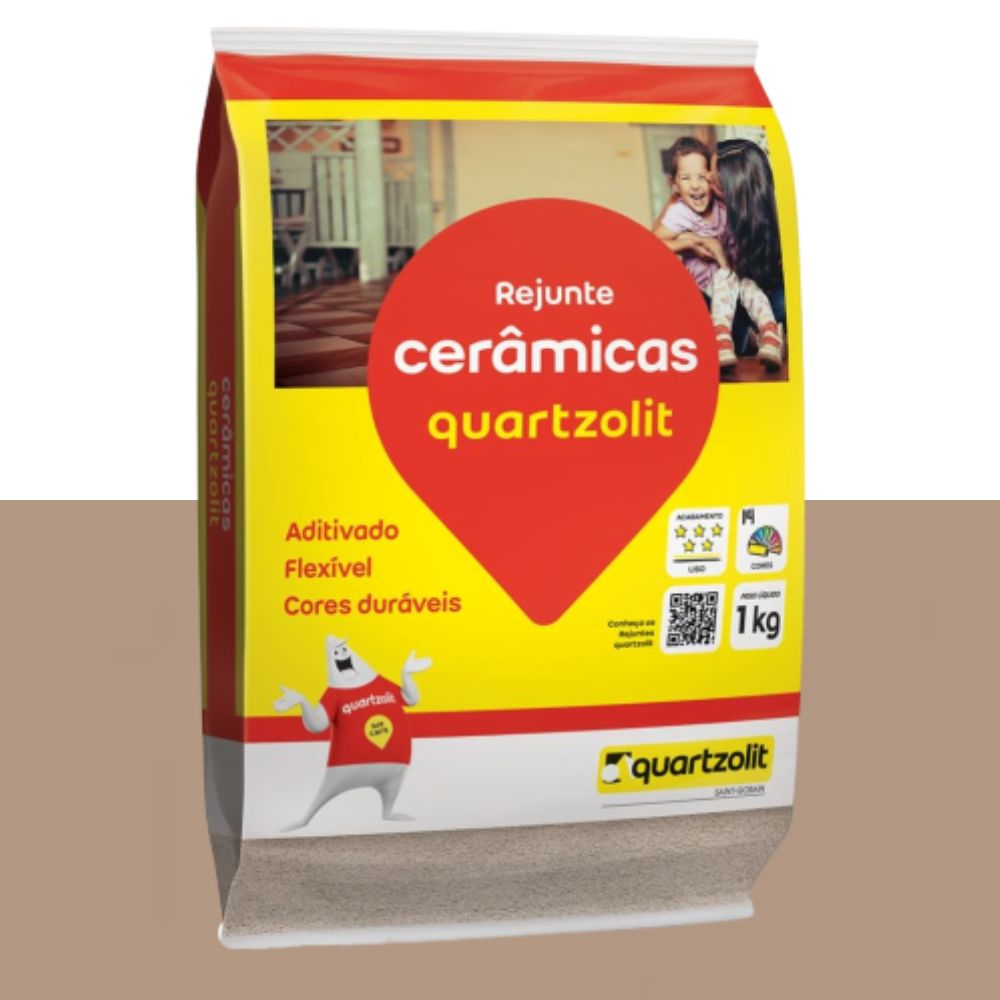 Rejunte Flexível Marrom Tabaco 1Kg Quartzolit