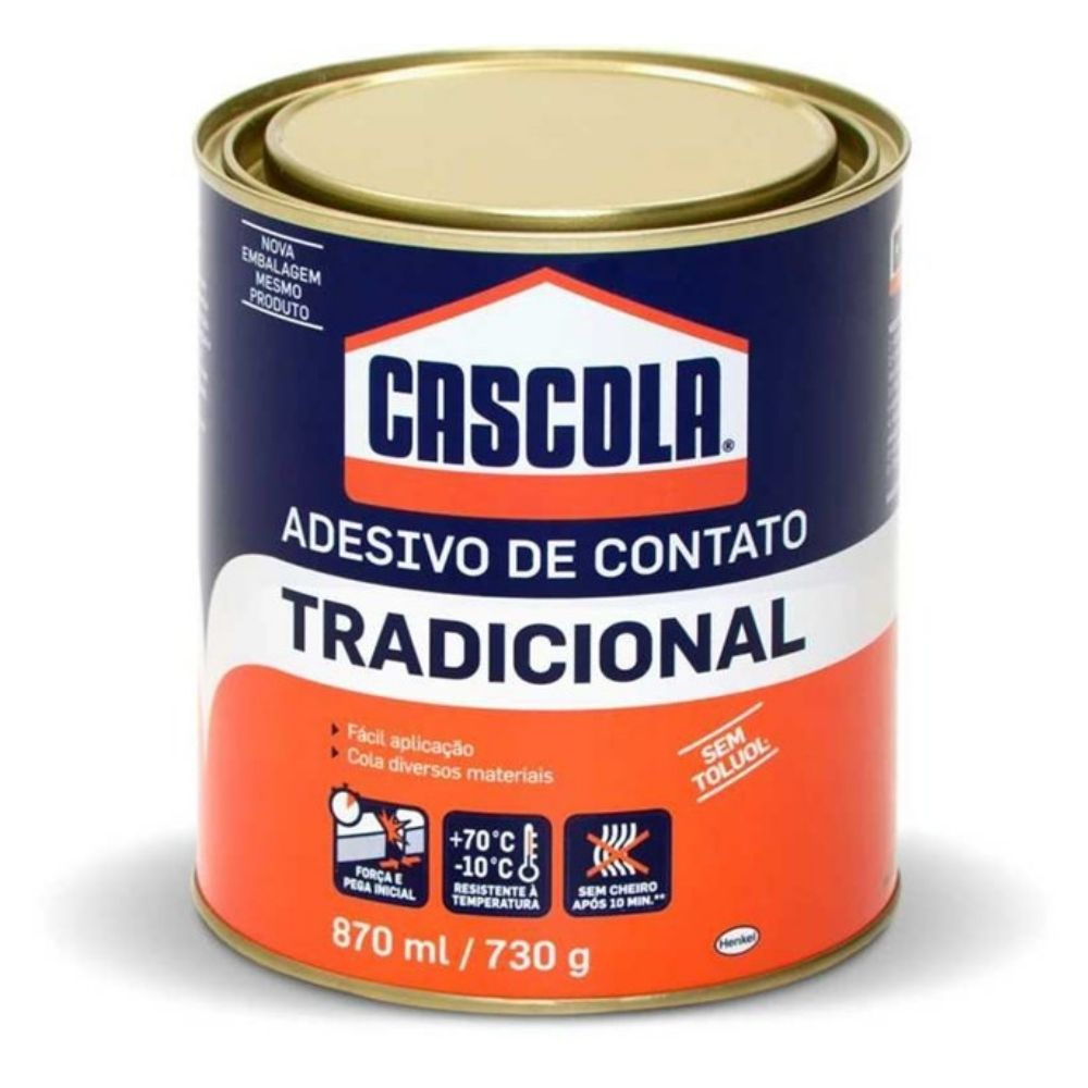 Adesivo Contato Tradicional Sem Toluol 730G Cascola