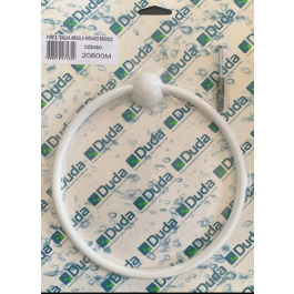 Porta Toalha Duda Monaco Argola Branco 