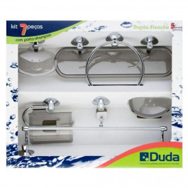 Kit Acessórios Genebra Com 7 Peças Croma Fumê Duda
