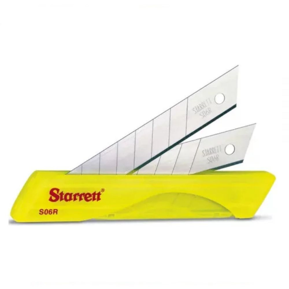 Lâminas Reta Larga 18Mm 10 Peças Para Estiletes Starret