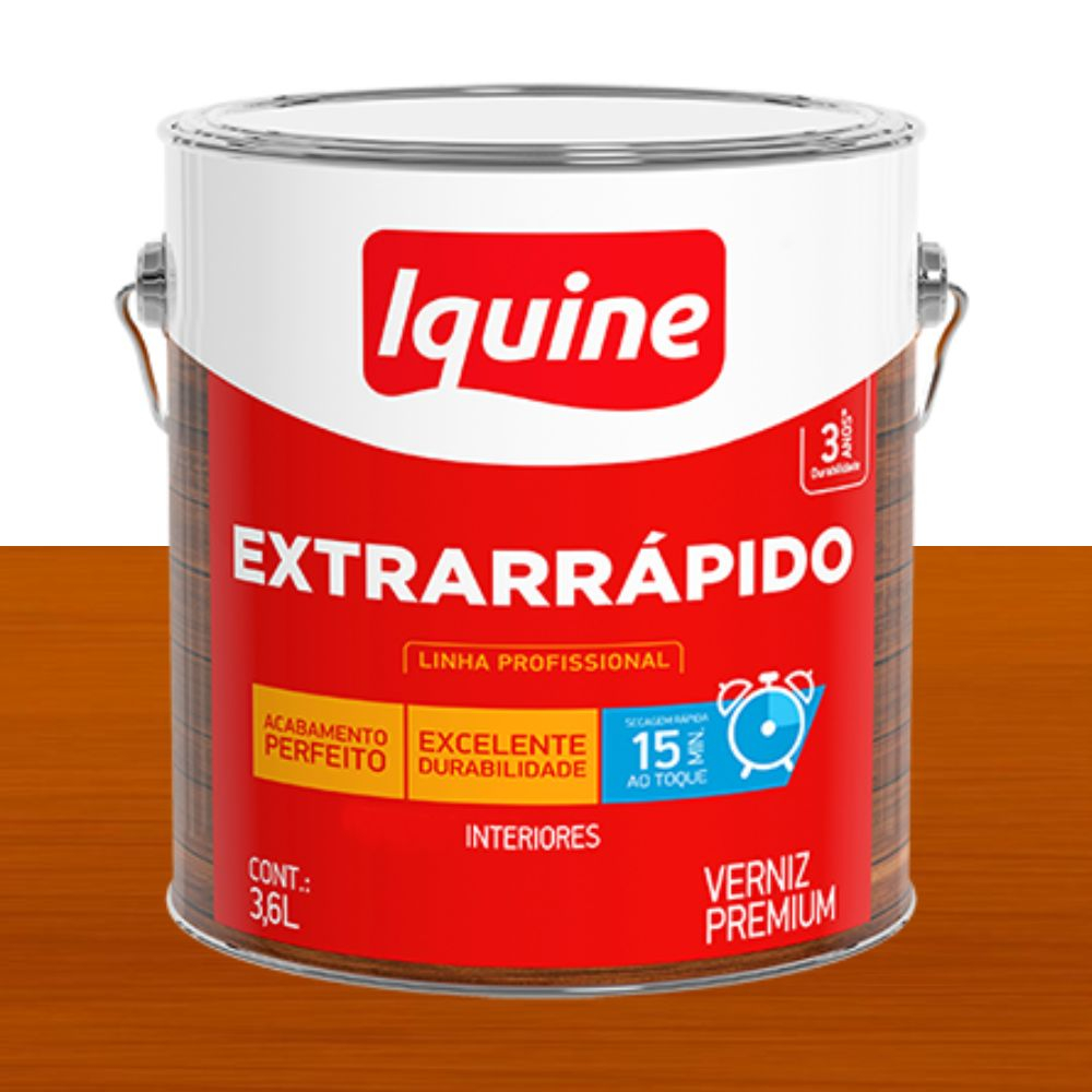 Verniz Extrarrápido Canela 3.6L Iquine