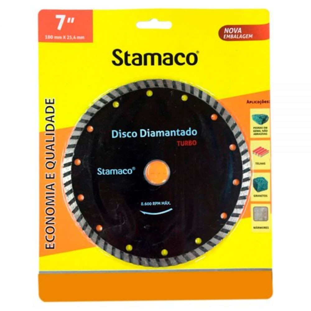 Disco Diamantado Turbo 7” 180Mm Stamaco