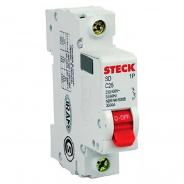 Disjuntor Steck Monopolar  25A 3Ka Sdd61C25