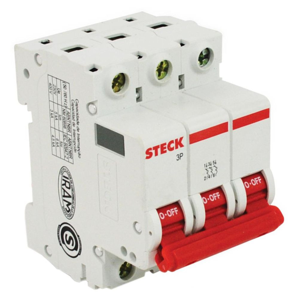 Disjuntor Trifásico 50A 3Ka Sdd63C50 Steck