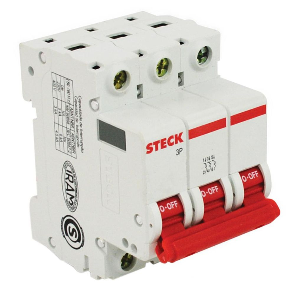 Disjuntor Trifásico 63A 3Ka Sdd63C63 Steck