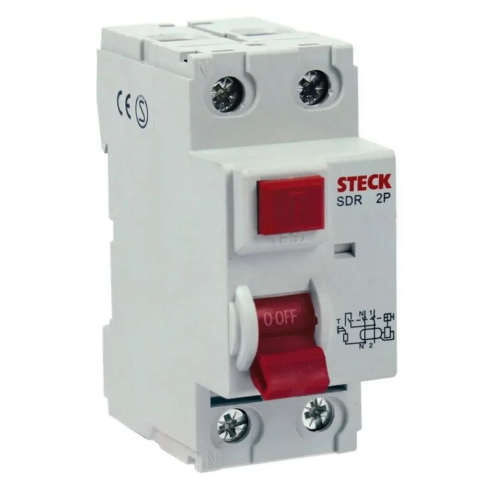 Disjuntor Diferencial 2 Polos 25A Sdr22530 Steck
