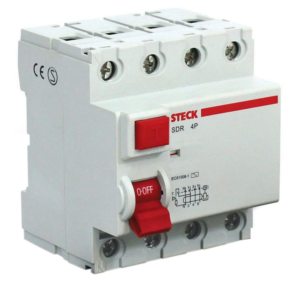 Disjuntor Diferencial 4 Polos 40A Sdr44030 Steck